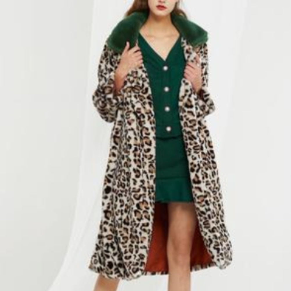 Storets - Bo Leopard Faux Fur Coat